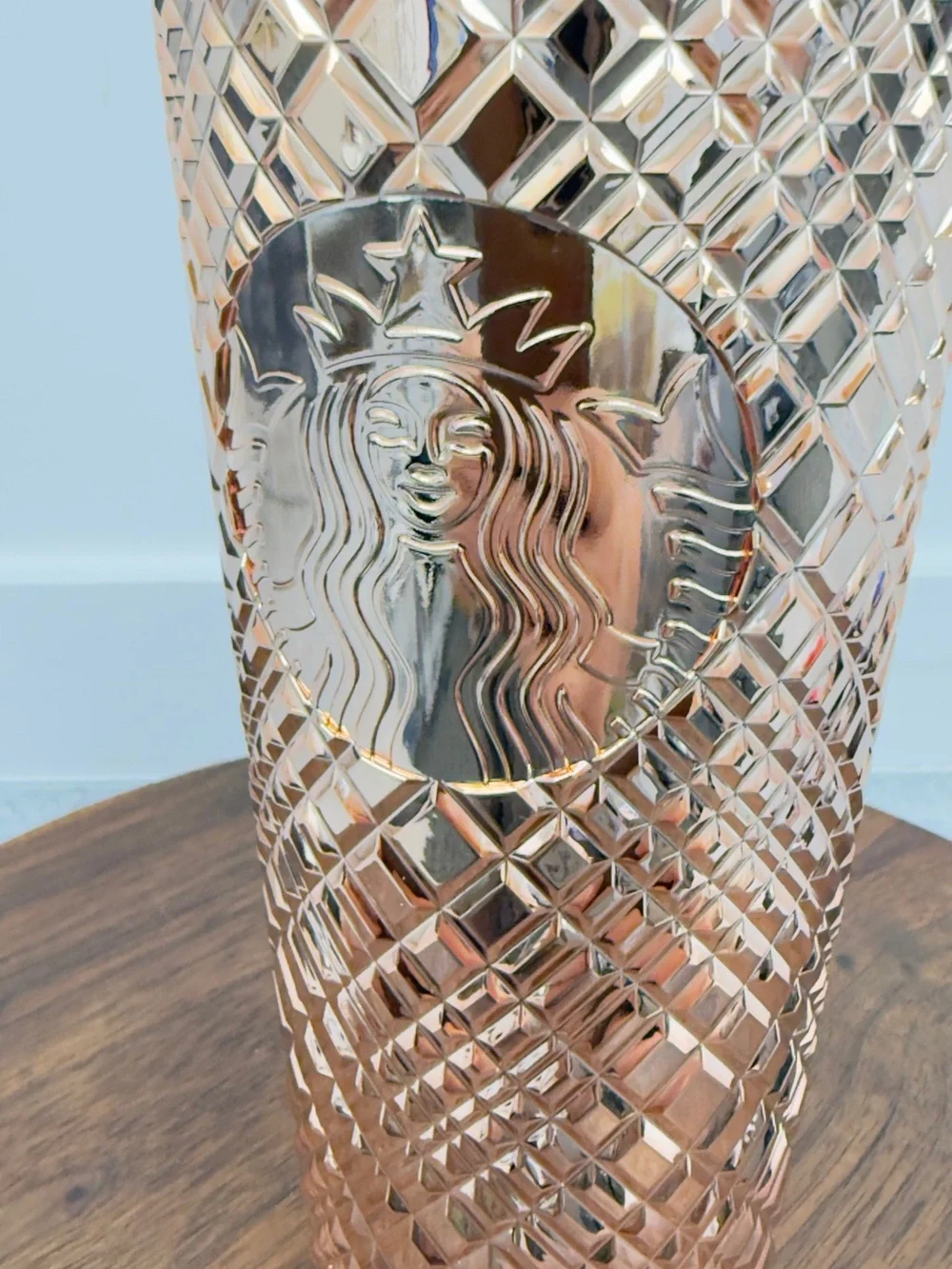 Starbucks Rose Gold Textured Tumbler‎